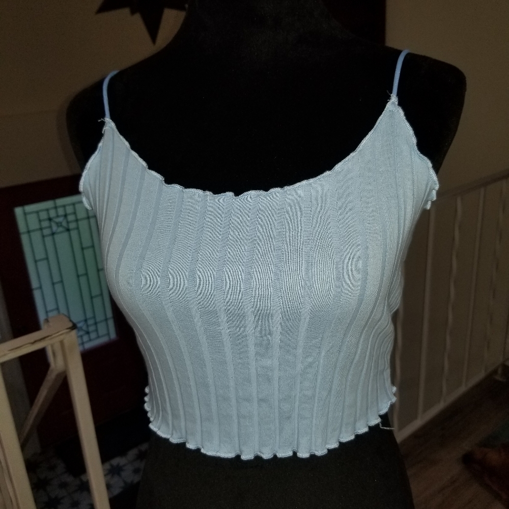 NWT SHEIN EZ wear lt. Blue mini tank size L